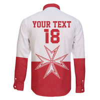 Custom Malta Football Family Matching Short Sleeve Bodycon Dress and Hawaiian Shirt Tim nazzjonali tal-futbol ta Malta