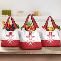 Custom Malta Football Grocery Bag Tim nazzjonali tal-futbol ta Malta