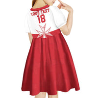 Custom Malta Football Kid Short Sleeve Dress Tim nazzjonali tal-futbol ta Malta
