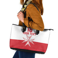 Custom Malta Football Leather Tote Bag Tim nazzjonali tal-futbol ta Malta