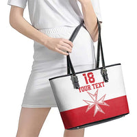 Custom Malta Football Leather Tote Bag Tim nazzjonali tal-futbol ta Malta