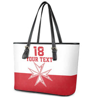 Custom Malta Football Leather Tote Bag Tim nazzjonali tal-futbol ta Malta