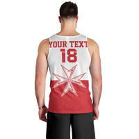Custom Malta Football Men Tank Top Tim nazzjonali tal-futbol ta Malta