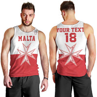 Custom Malta Football Men Tank Top Tim nazzjonali tal-futbol ta Malta