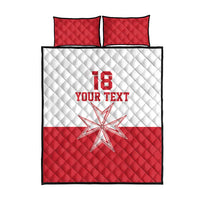 Custom Malta Football Quilt Bed Set Tim nazzjonali tal-futbol ta Malta
