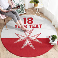 Custom Malta Football Round Carpet Tim nazzjonali tal-futbol ta Malta