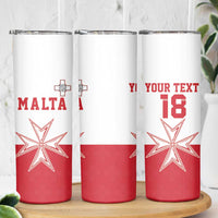 Custom Malta Football Skinny Tumbler Tim nazzjonali tal-futbol ta Malta