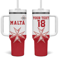 Custom Malta Football Tumbler With Handle Tim nazzjonali tal-futbol ta Malta