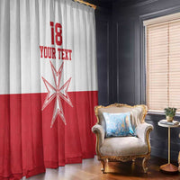 Custom Malta Football Window Curtain Tim nazzjonali tal-futbol ta Malta