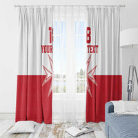 Custom Malta Football Window Curtain Tim nazzjonali tal-futbol ta Malta