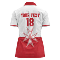 Custom Malta Football Women Polo Shirt Tim nazzjonali tal-futbol ta Malta