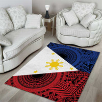 Philippines National Flag Day Area Rug Filipino Tribal Pattern