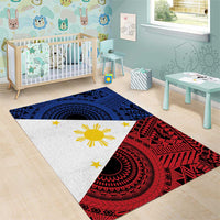 Philippines National Flag Day Area Rug Filipino Tribal Pattern