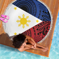 Philippines National Flag Day Beach Blanket Filipino Tribal Pattern
