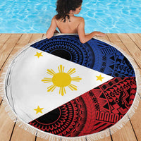 Philippines National Flag Day Beach Blanket Filipino Tribal Pattern
