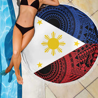 Philippines National Flag Day Beach Blanket Filipino Tribal Pattern
