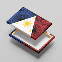 Philippines National Flag Day Canvas Wall Art Filipino Tribal Pattern