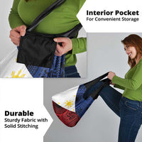 Philippines National Flag Day Grocery Bag Filipino Tribal Pattern