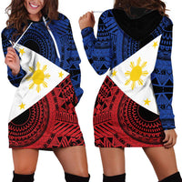 Philippines National Flag Day Hoodie Dress Filipino Tribal Pattern