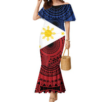 Philippines National Flag Day Mermaid Dress Filipino Tribal Pattern