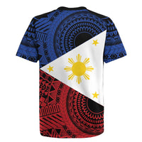 Philippines National Flag Day Rugby Jersey Filipino Tribal Pattern
