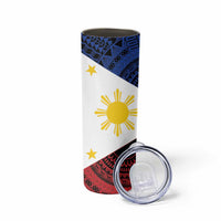 Philippines National Flag Day Skinny Tumbler Filipino Tribal Pattern