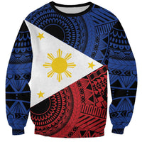 Philippines National Flag Day Sweatshirt Filipino Tribal Pattern
