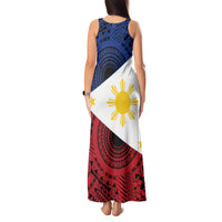 Philippines National Flag Day Tank Maxi Dress Filipino Tribal Pattern