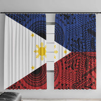 Philippines National Flag Day Window Curtain Filipino Tribal Pattern