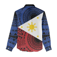 Philippines National Flag Day Women Casual Shirt Filipino Tribal Pattern