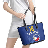Custom Philippines Football Leather Tote Bag Pambansang koponan ng futbol ng Pilipinas