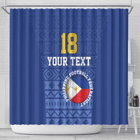 Custom Philippines Football Shower Curtain Pambansang koponan ng futbol ng Pilipinas