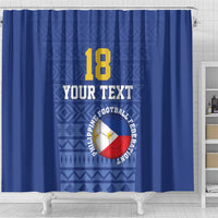 Custom Philippines Football Shower Curtain Pambansang koponan ng futbol ng Pilipinas