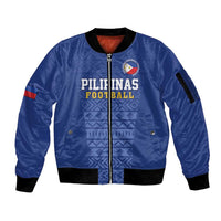 Custom Philippines Football Sleeve Zip Bomber Jacket Pambansang koponan ng futbol ng Pilipinas