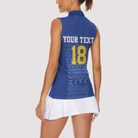 Custom Philippines Football Women Sleeveless Polo Shirt Pambansang koponan ng futbol ng Pilipinas