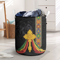 Ethiopia Lion Cross Laundry Basket Habesha Heritage Style