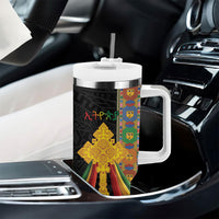 Ethiopia Lion Cross Tumbler With Handle Habesha Heritage Style