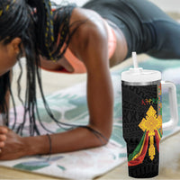 Ethiopia Lion Cross Tumbler With Handle Habesha Heritage Style