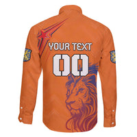 Custom Netherlands Football Family Matching Puletasi and Hawaiian Shirt Oranje Lion - Wonder Print Shop