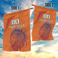 Custom Netherlands Football Garden Flag Oranje Lion - Wonder Print Shop