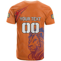 Custom Netherlands Football T Shirt Oranje Lion - Wonder Print Shop