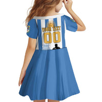Custom Argentina Football Family Matching Long Sleeve Bodycon Dress and Hawaiian Shirt We Are The Champions - Wonder Print Shop