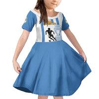 Custom Argentina Football Family Matching Mermaid Dress and Hawaiian Shirt We Are The Champions - Wonder Print Shop