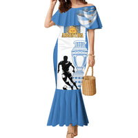 Custom Argentina Football Family Matching Mermaid Dress and Hawaiian Shirt We Are The Champions - Wonder Print Shop