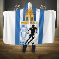 Custom Argentina Football Hooded Blanket We Are The Champions
