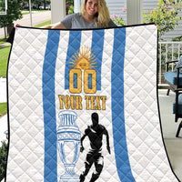 Custom Argentina Football Quilt We Are The Champions - Wonder Print Shop