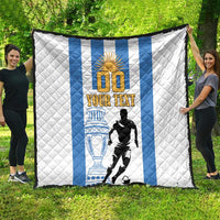 Custom Argentina Football Quilt We Are The Champions - Wonder Print Shop