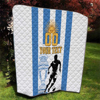 Custom Argentina Football Quilt We Are The Champions - Wonder Print Shop