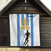 Custom Argentina Football Quilt We Are The Champions - Wonder Print Shop