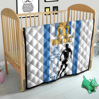 Custom Argentina Football Quilt We Are The Champions - Wonder Print Shop